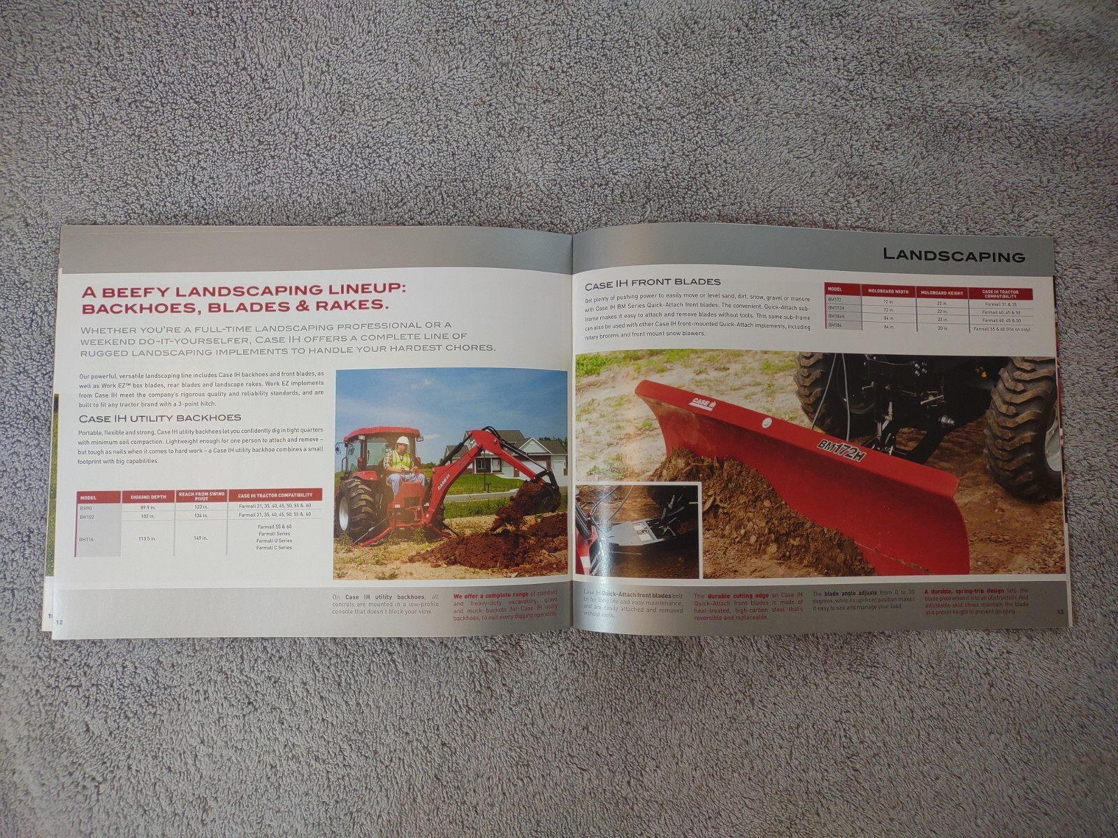 Case IH Loaders And Implements Sales Brochures. Lot Of 6. Copyright 2009.
