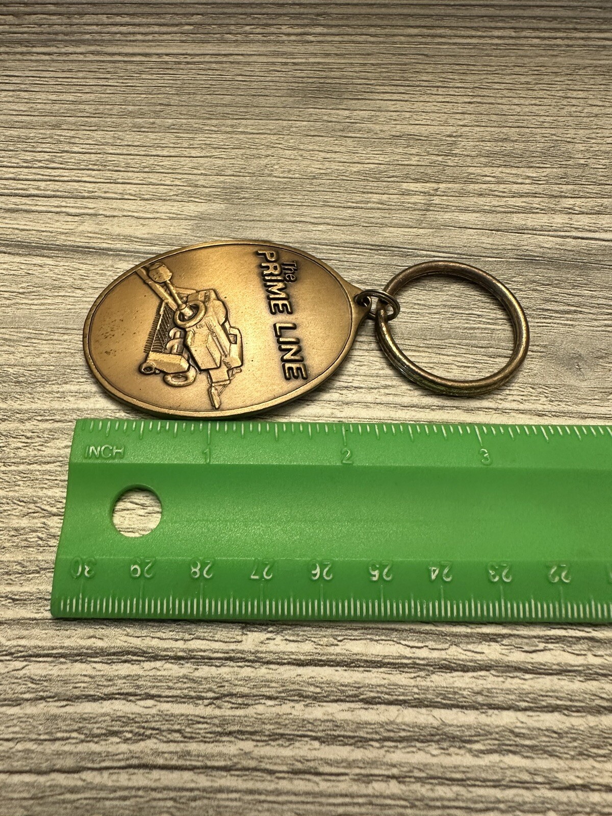 Vintage 1986 Hesston Prime Line Limited Edition Metal Key Chain