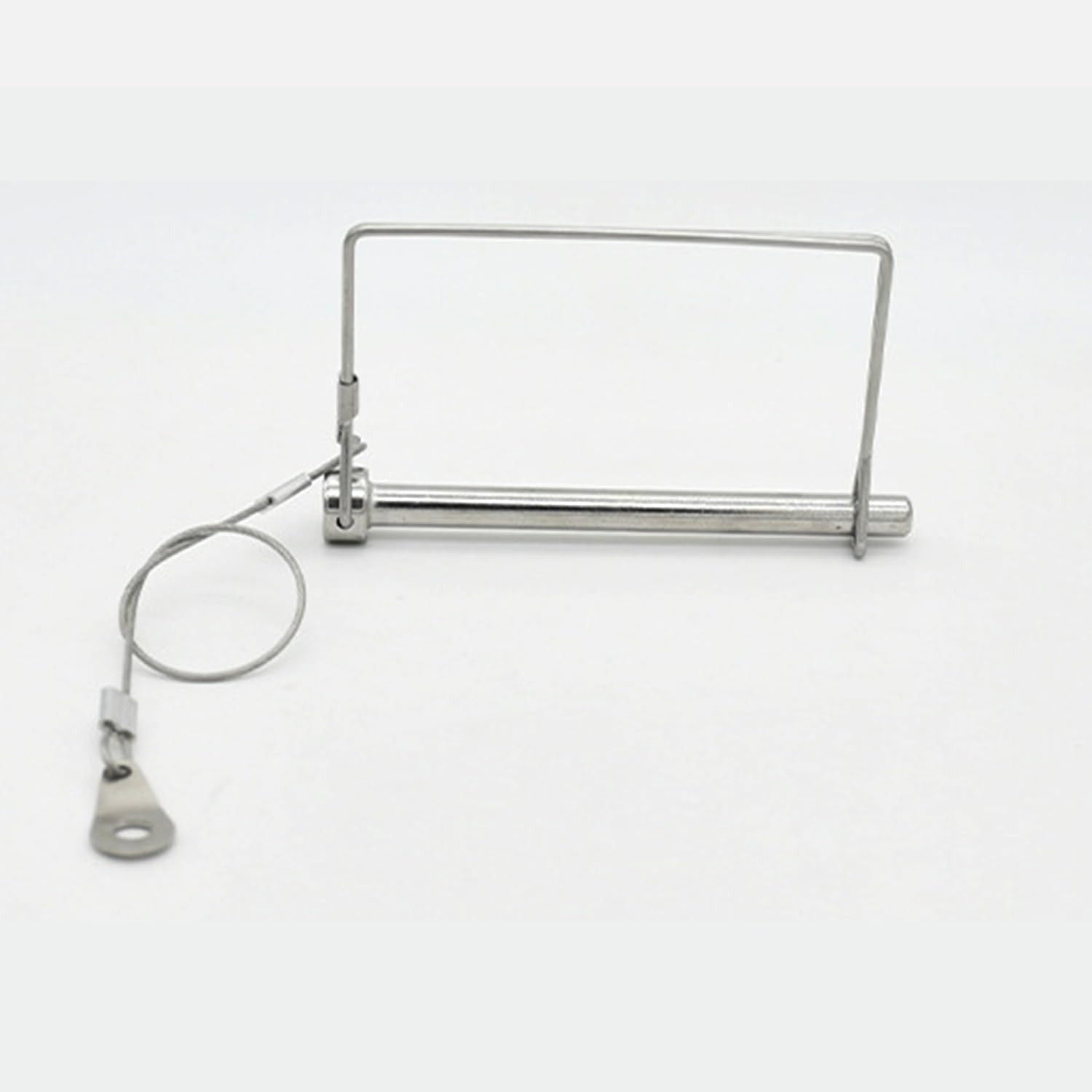 2 Pack 1/4&Prime;X4&Prime; Trailer Coupler Pin with Anti-Loss Cable, Square Wire Lock Pin fo