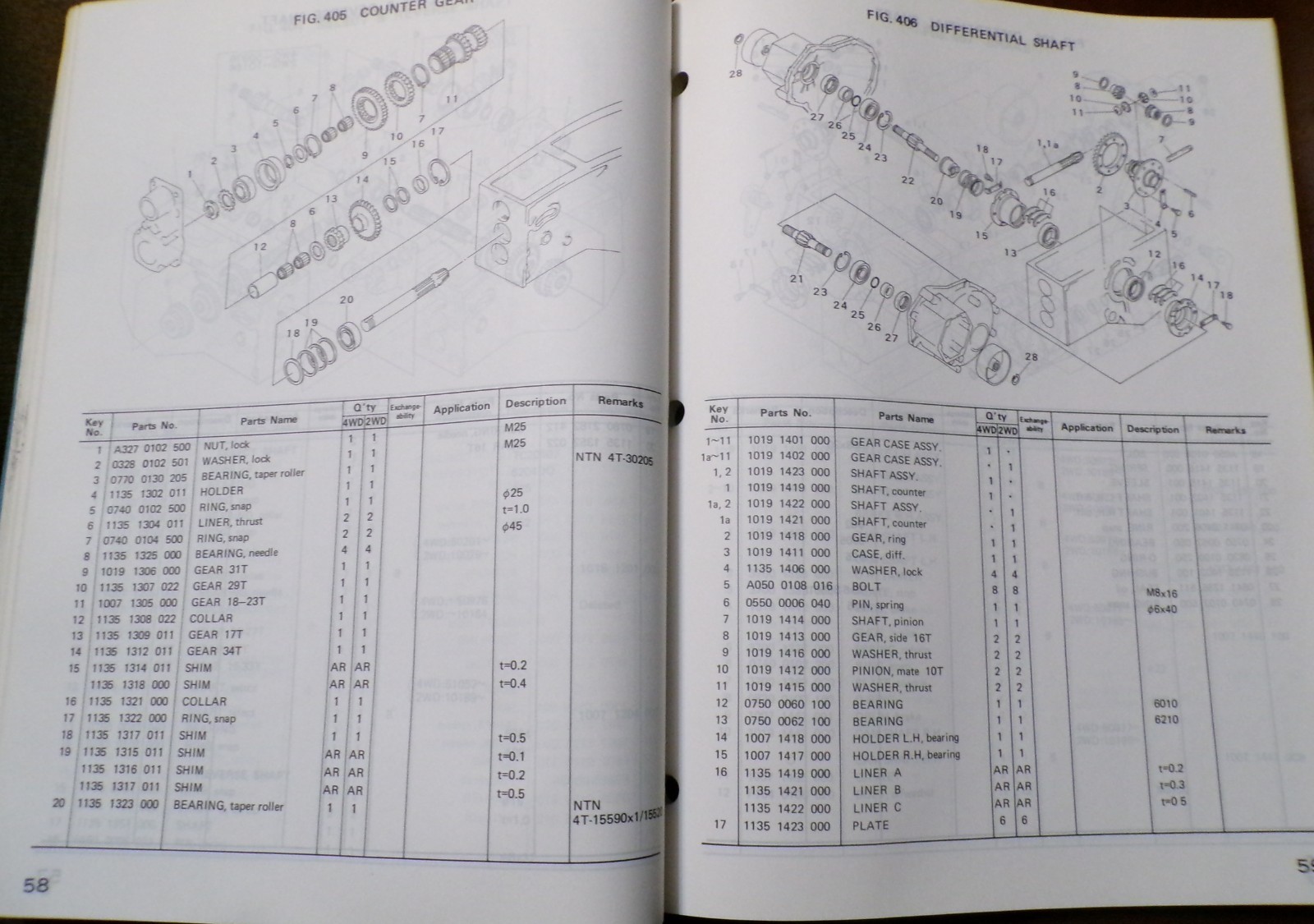 Mitsubishi MT180, MT180D Tractors Parts Catalog 1986