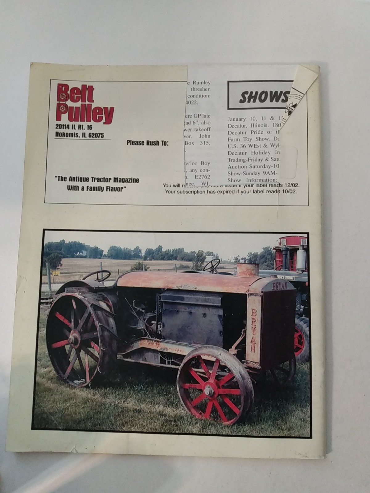 3 Belt Pulley magazines Antique Tractors 2002-2003 farm history