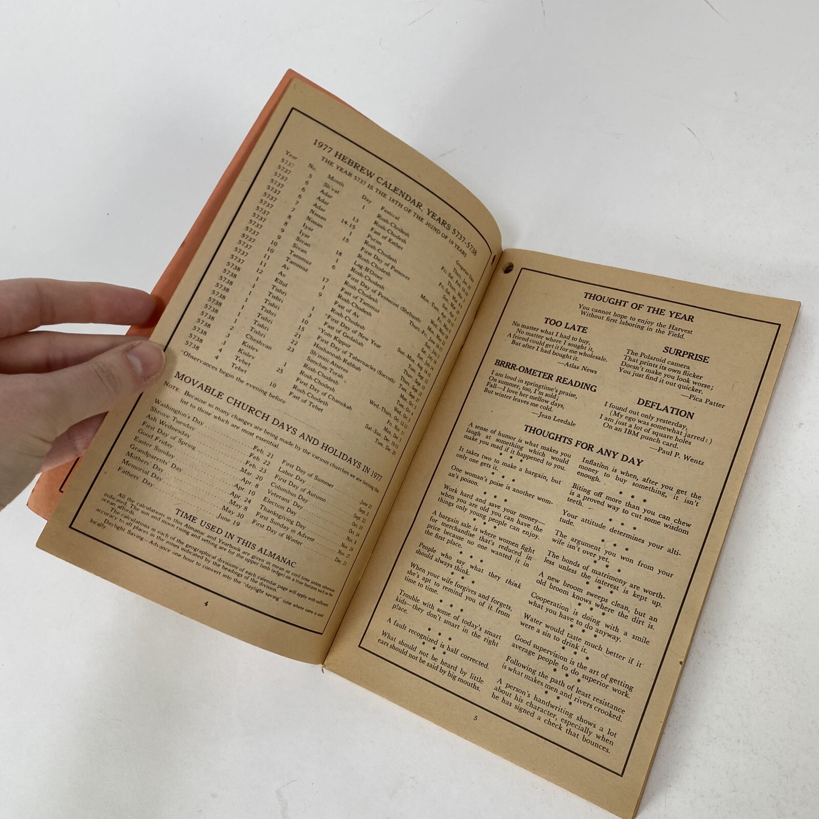 1977 American Farm and Home Almanac Edited by Ray Geiger