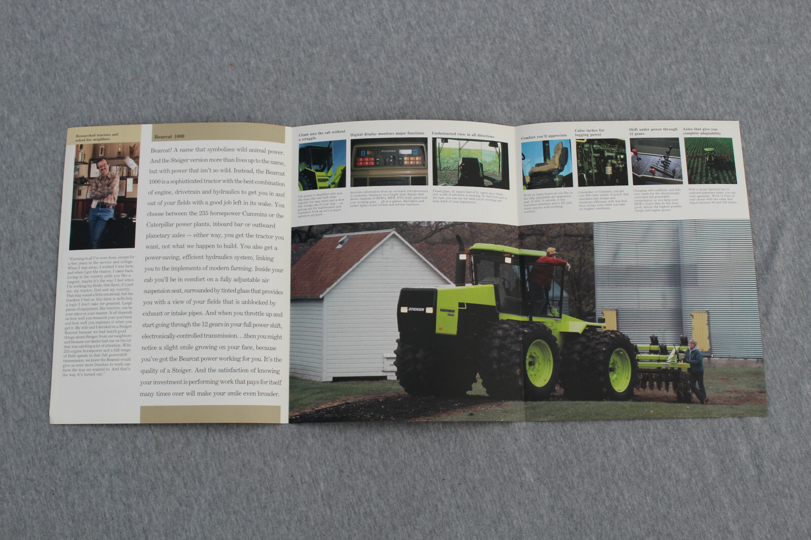 Steiger Bearcat 1000 4WD tractor original sales brochure #402/186/25000