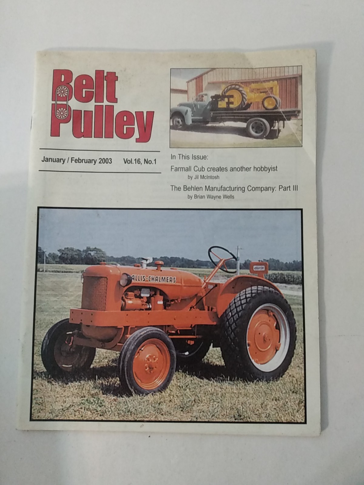 3 Belt Pulley magazines Antique Tractors 2002-2003 farm history