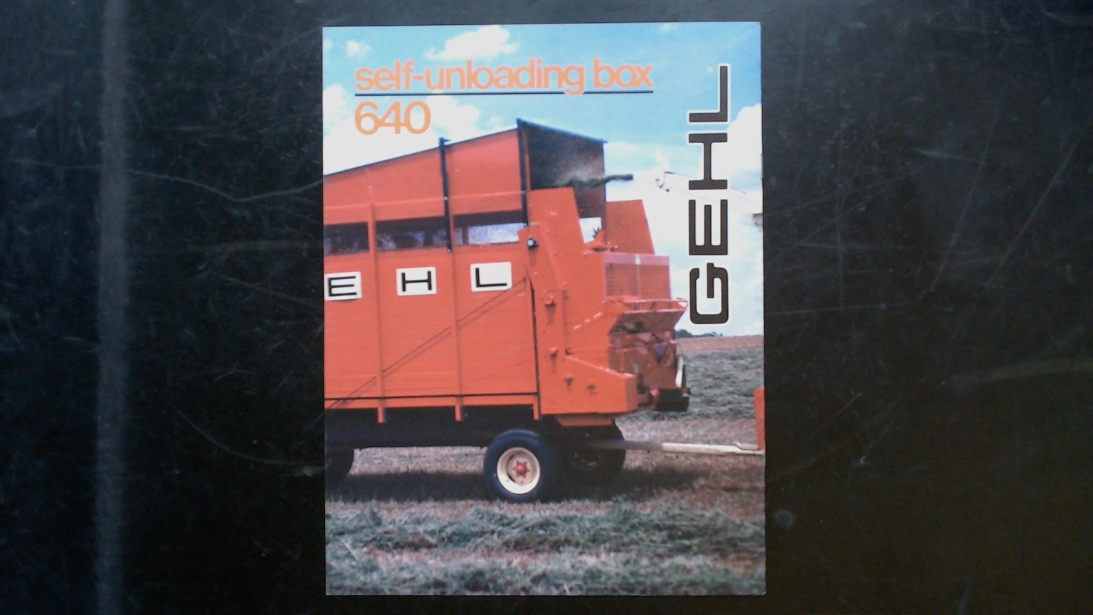 Gehl Self-Unloading Box 960 Agriculture Brochure Vintage Forage Harvester