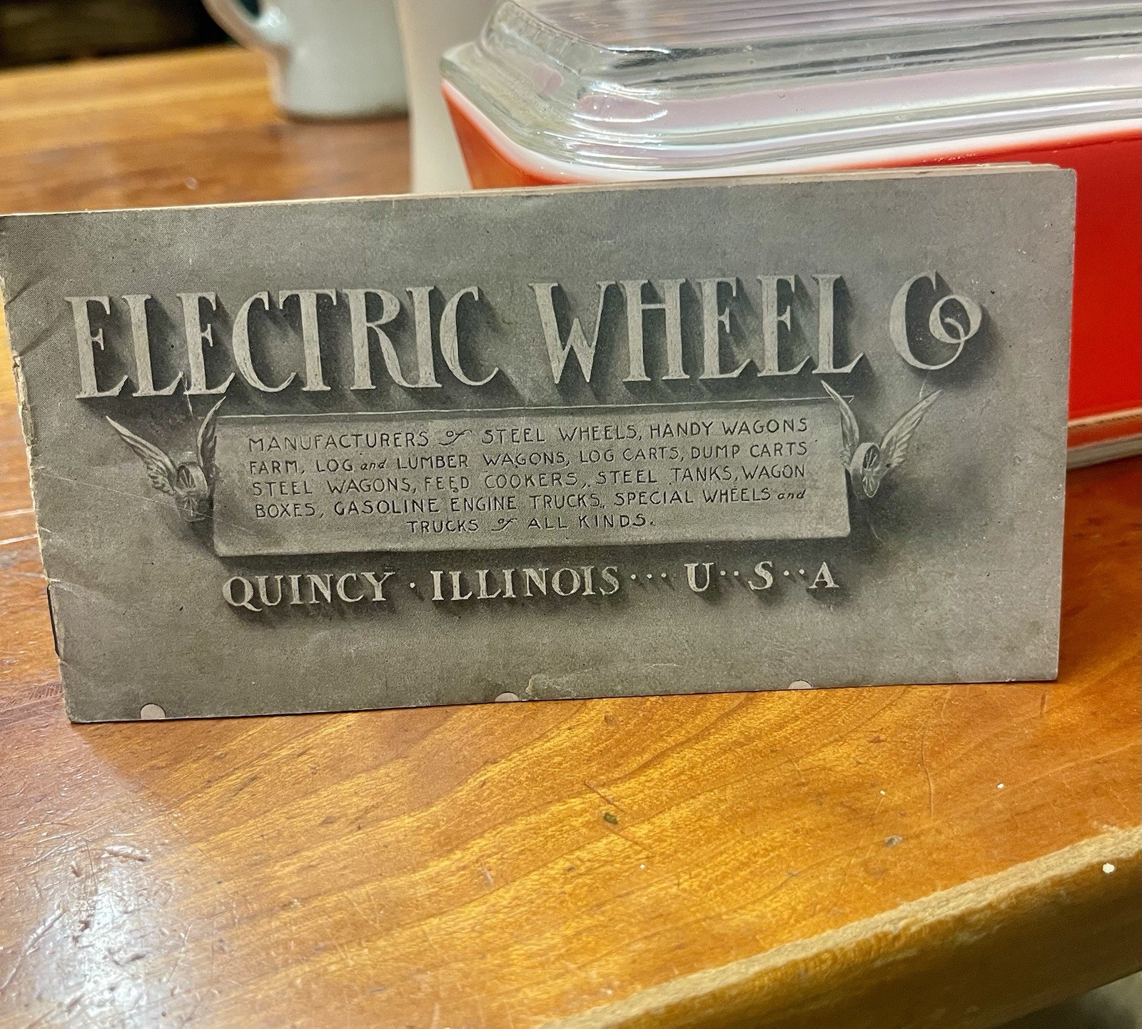 Electric Steel Wheel Co Farm Wagons Quincy IL 1900s Small Catalog Gas Engine