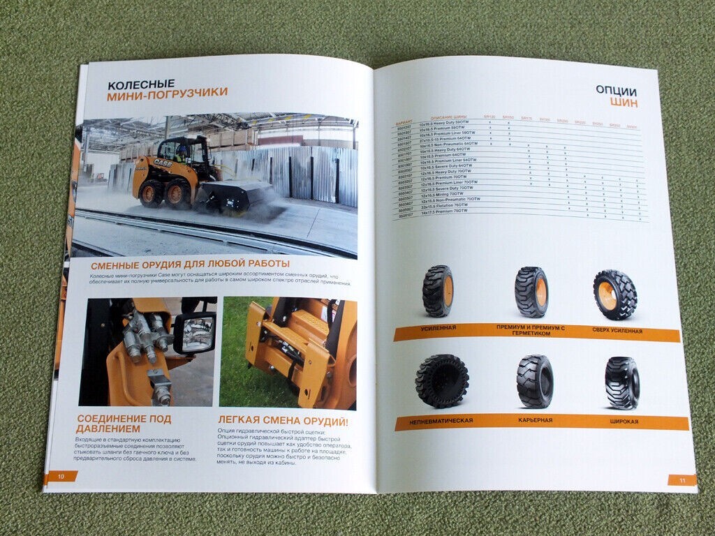 CASE SR130-SR250 / SV185-SV300 Skid Steer Loaders Brochure Prospekt 2015