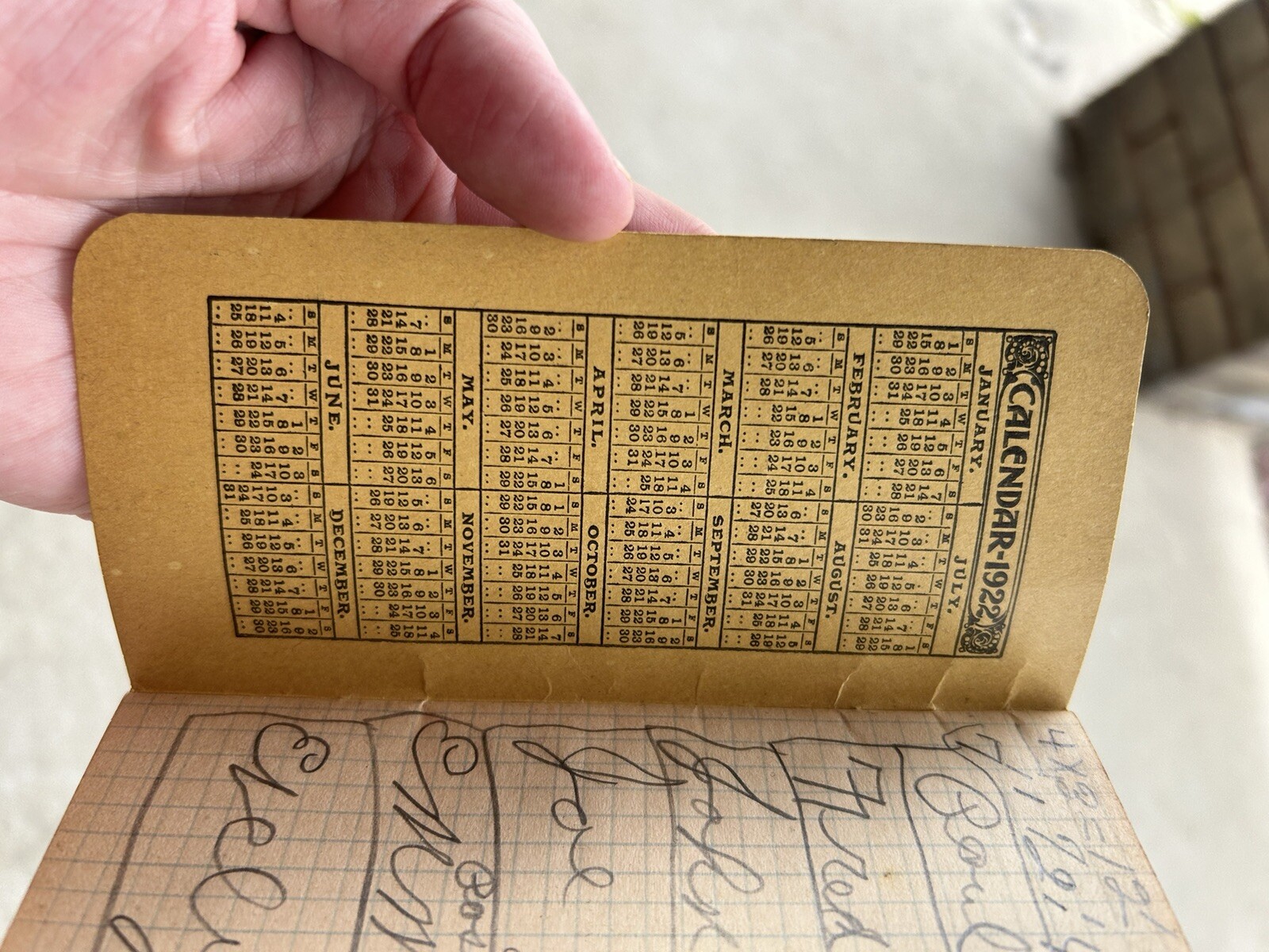 Vintage Armours Big Crop Fertilizers 1922 Pocket Calender Notebook Memo Book