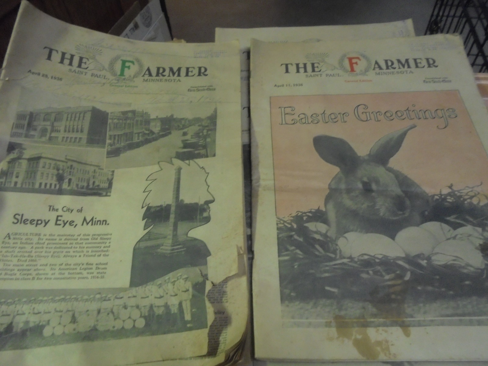 Vintage Lot of 11 The Farmer Magazine General Edition 1928-1948 1936