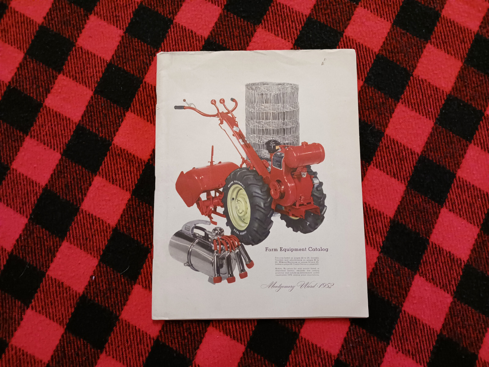 1952 Montgomery Ward Farm Catalog Wards Hoe Plow Trac Garden Tractor