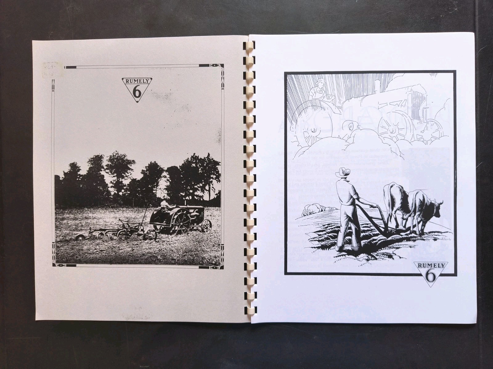 1920s Rumley 6 Tractor Dealer Brochure Owners Manual Print Advertising Reprint