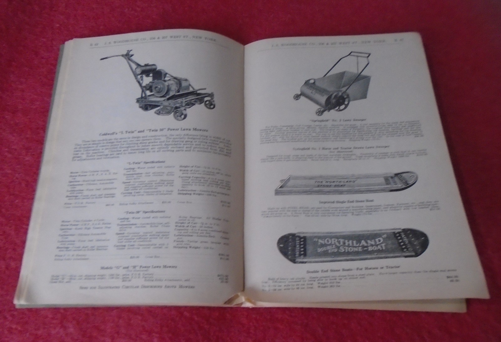 Scarce Vintage 1929 J S Woodhouse Agricultural Implements Machines Catalogue B