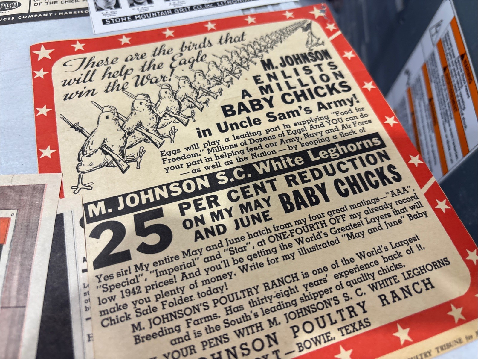 Lot Of 60 Chicken Poultry Egg Related Magazine Print ads 1930-50s