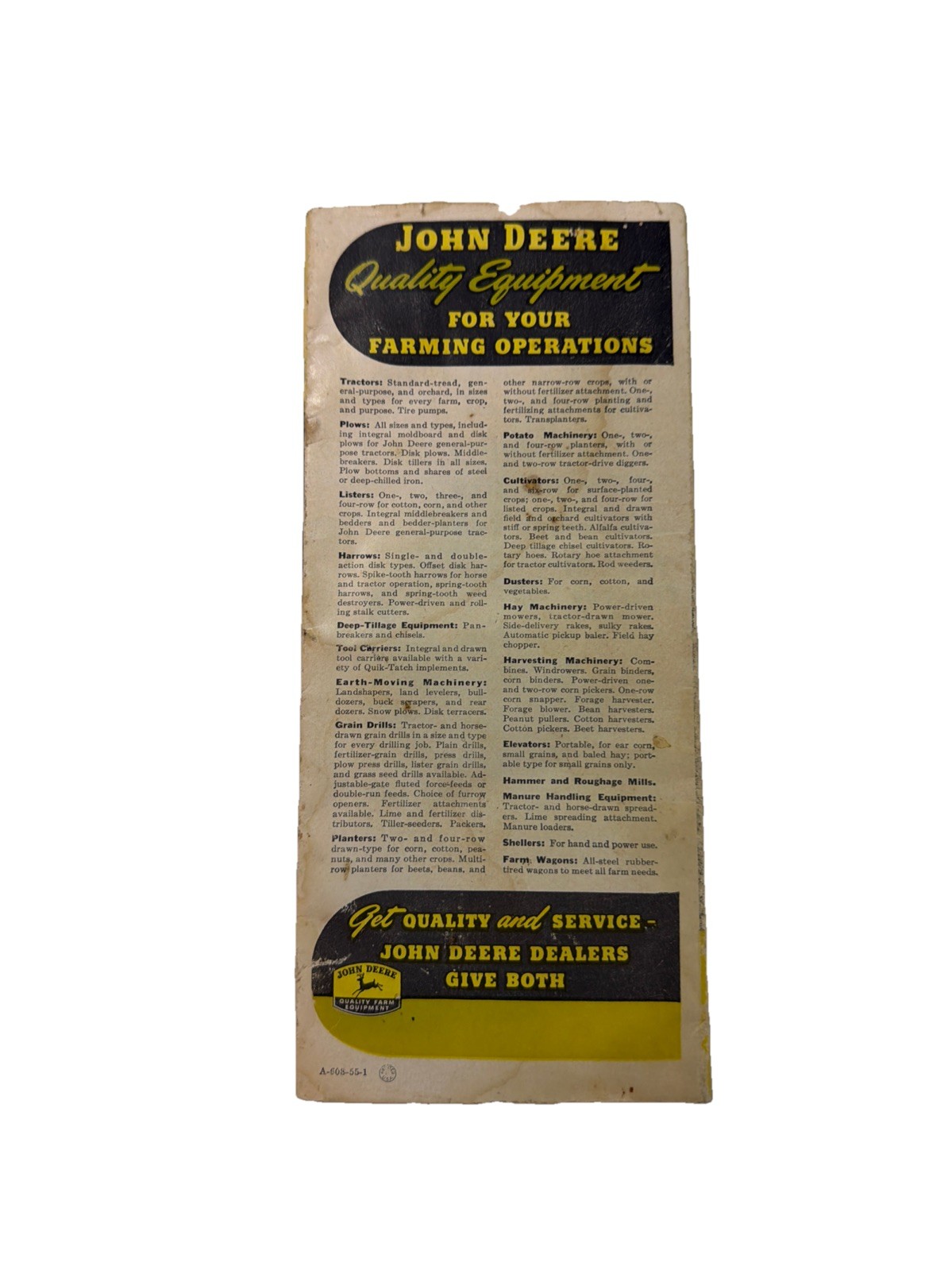 Vintage John Deere Brochure Spring Tooth Harrows