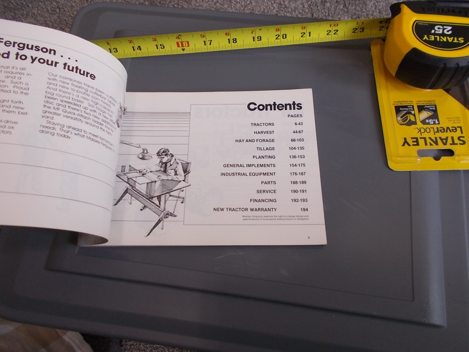 1979 ? MASSEY-FERGUSON FARM MACHINERY GUIDE 194 PAGES TRACTOR IMPLEMENTS