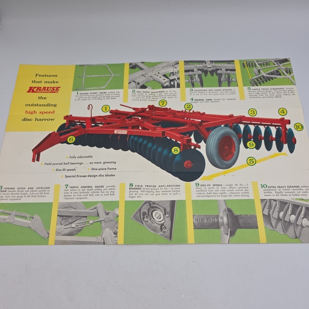 KRAUSE High Speed Disc Harrow Section&rsquo; Spec. Brochure
