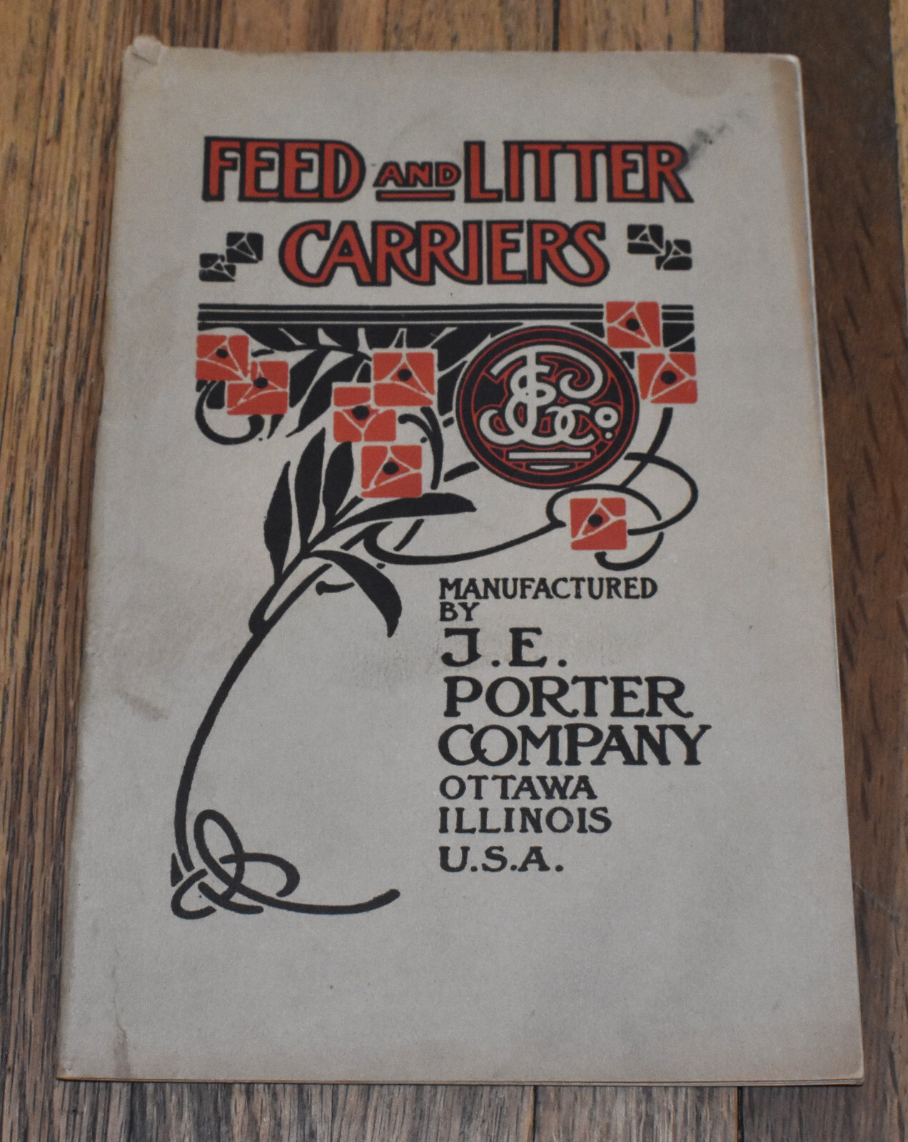 Vintage 1920s J.E. Porter Company Feed Litter Carriers Farm Sales Catalog Book