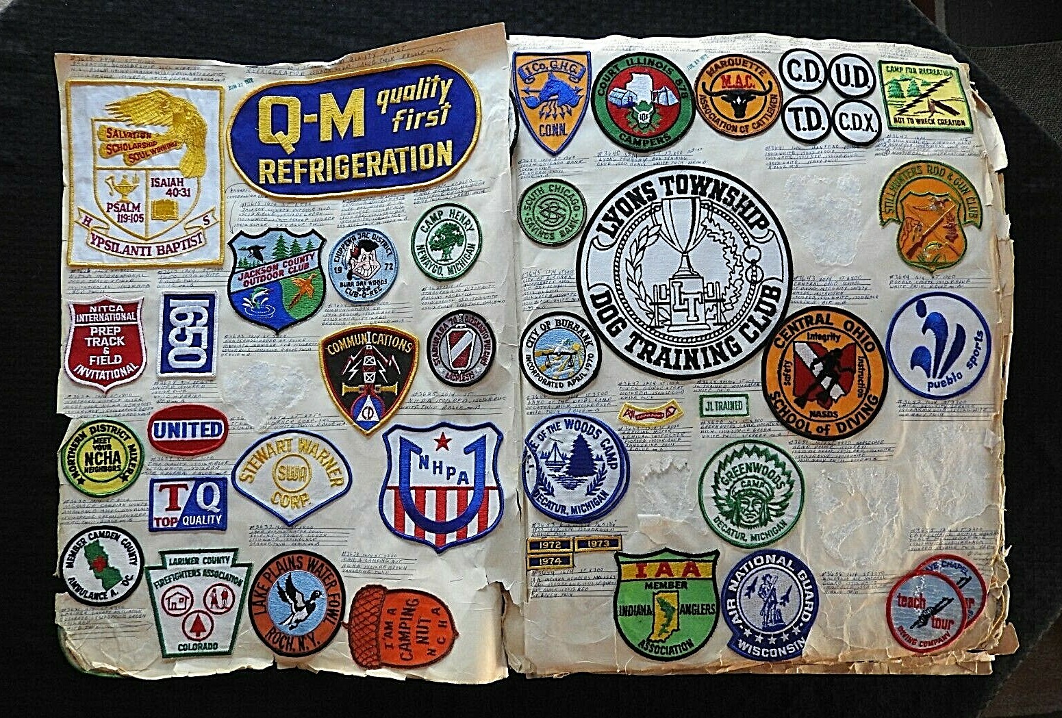 c1970 MAC MARQUETTE MI « MICHIGAN ASSOCIATION OF CATTLEMEN » BEEF COW JACKET PATCH