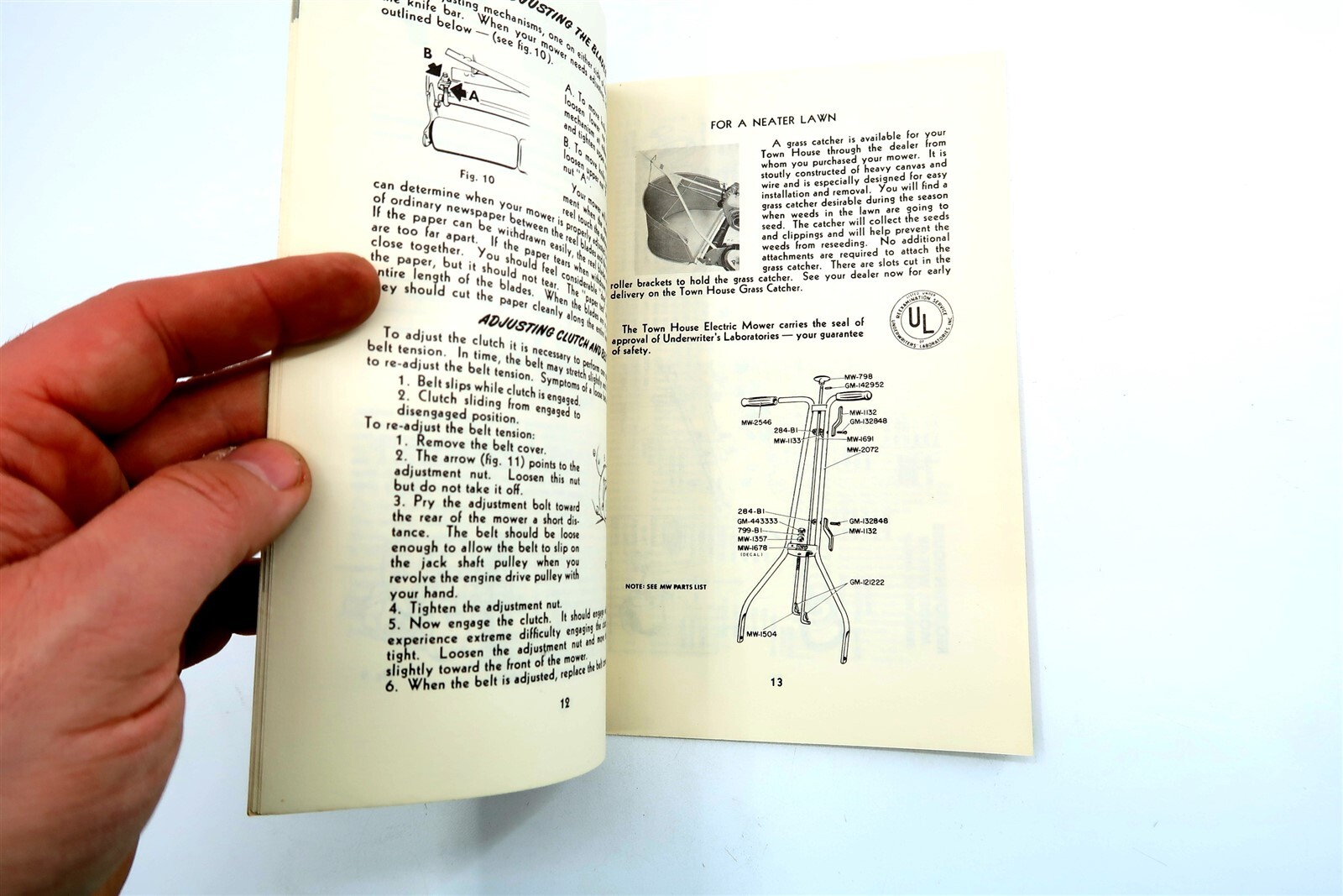 Vintage 1952 REO Town House WFE-18 Operating Manual ~ Factory Original