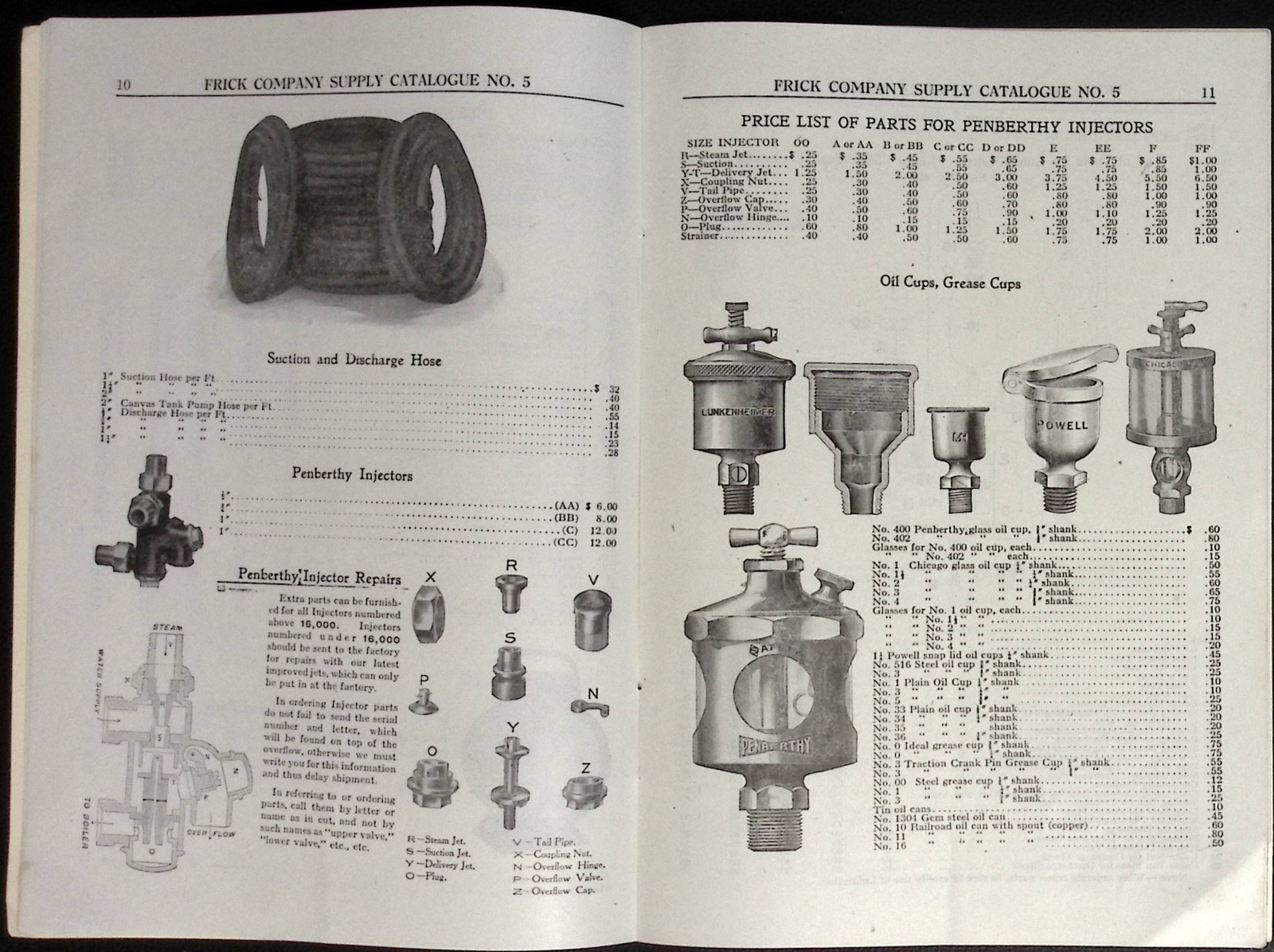1913 Frick Co Supply Catalog No 5 Waynesboro PA Engines Threshers Saw Mills
