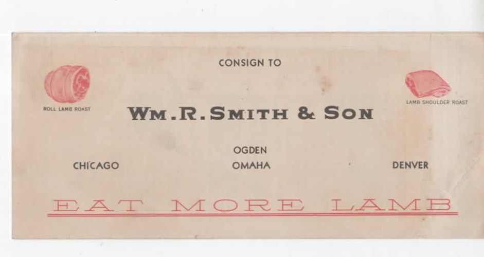 Omaha Nebraska Sheep Commission Merchants vintage mailer 1931 « Eat more lamb »