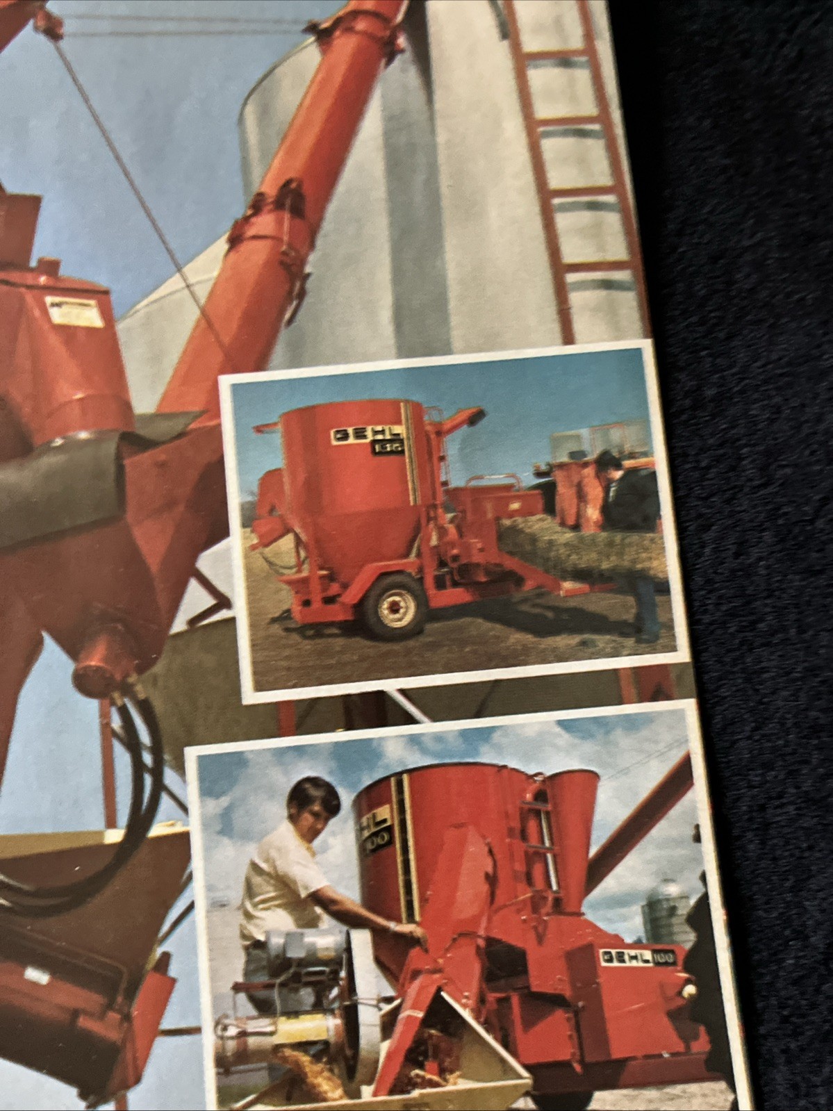 GEHL Farm Equipment Print Advertisement Hydraulic Mix All 1980 8×10
