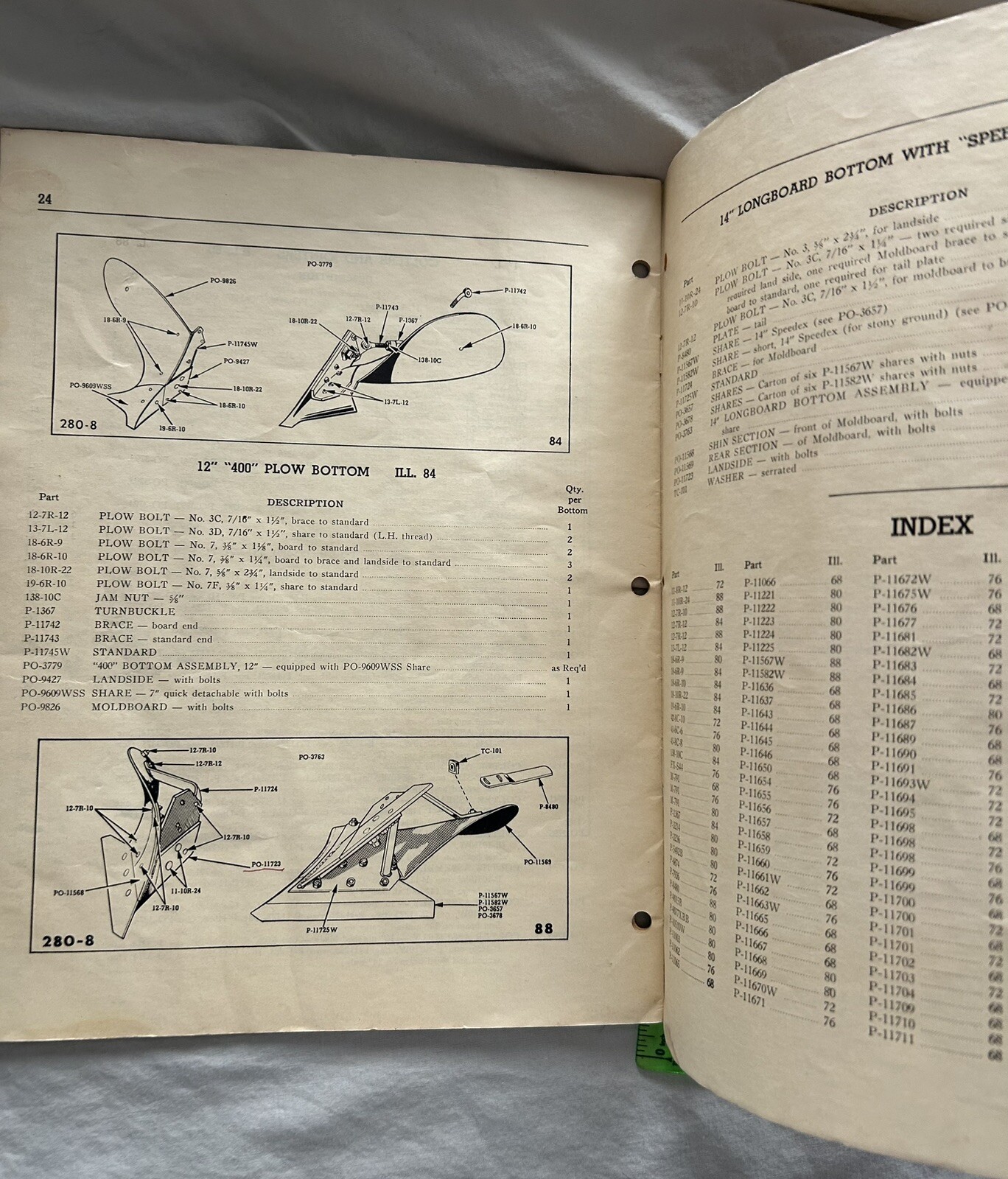 Vintage Cockshutt Farm Equipment 280 Rear Mounted Tractor Plow Owner Manual