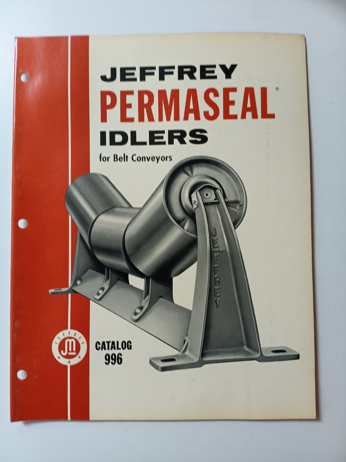 1960s Jeffrey Permaseal Idlers Machinery Catalog 996 For Belt Conveyors