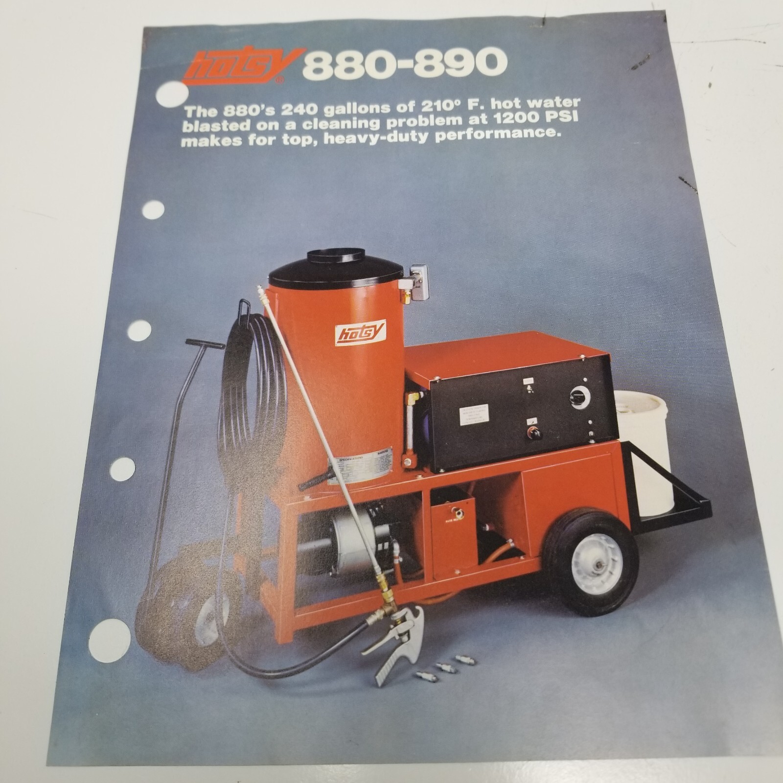 Hotsy Hotsys Cleaning Platforms Pressure Washers Sales Brochures Set of 4