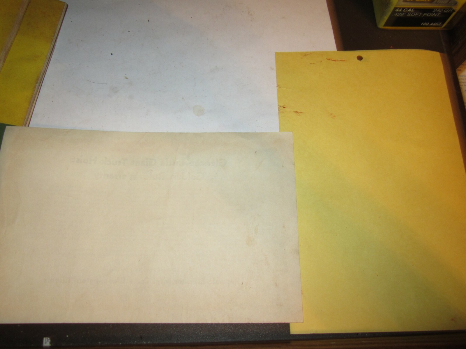 Vintage Little Giant Glencoe TRUCK HOIST GOLDEN WARRANTY AND OPERATIONS CARDS