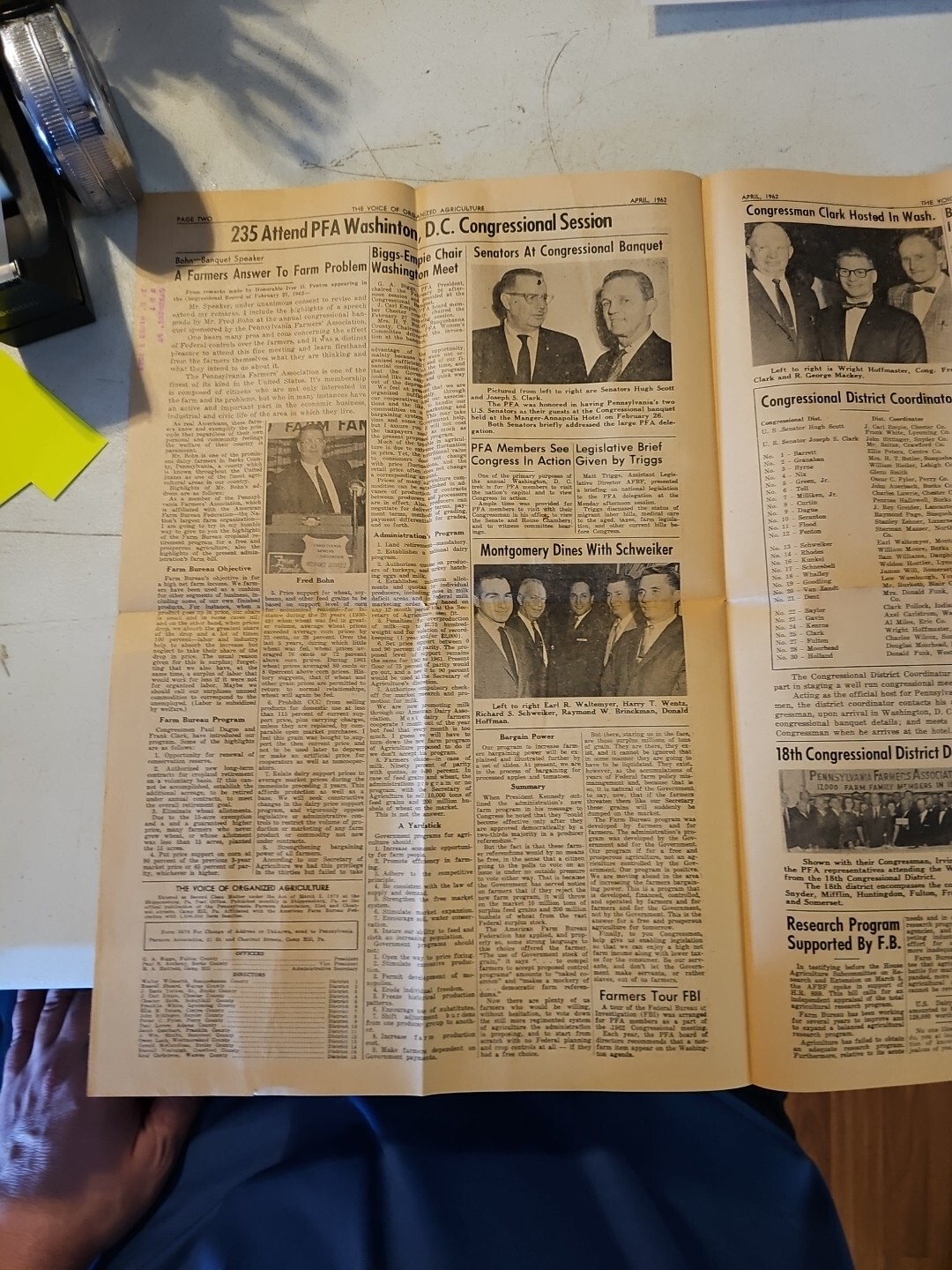 The Voice Of Organized Agriculture Newspaper April 1962. Pennsylvania Farmers