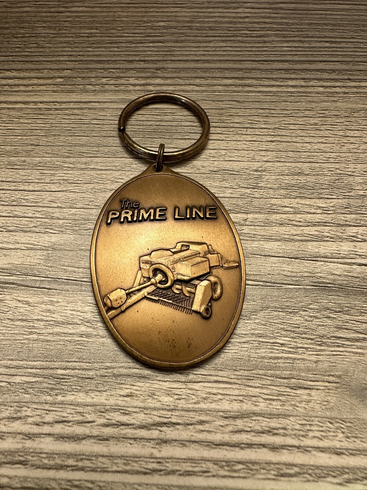 Vintage 1986 Hesston Prime Line Limited Edition Metal Key Chain