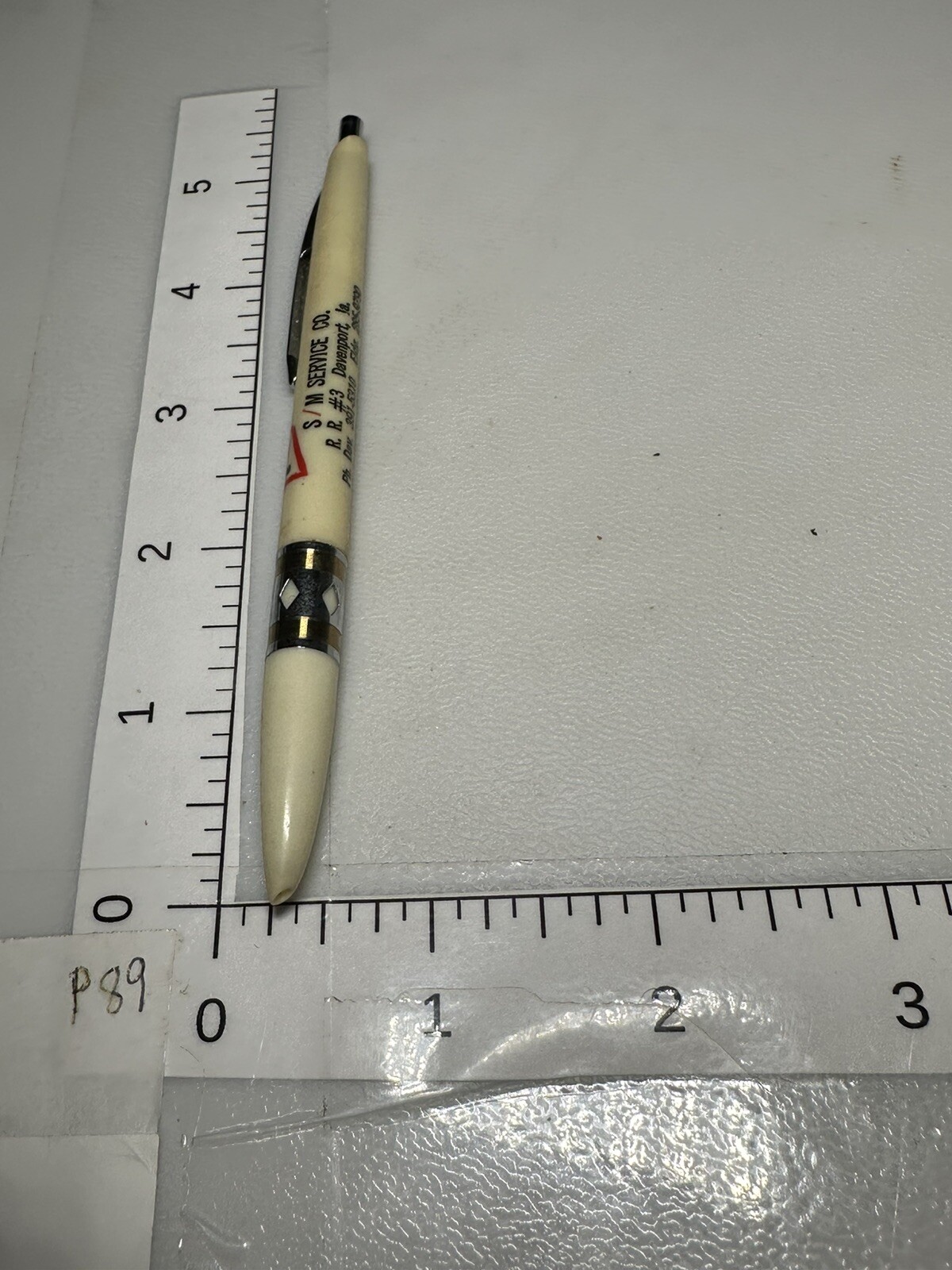 Vintage Davenport Iowa SM Service Company FS Seeds Farming Ag Advertising IA Pen