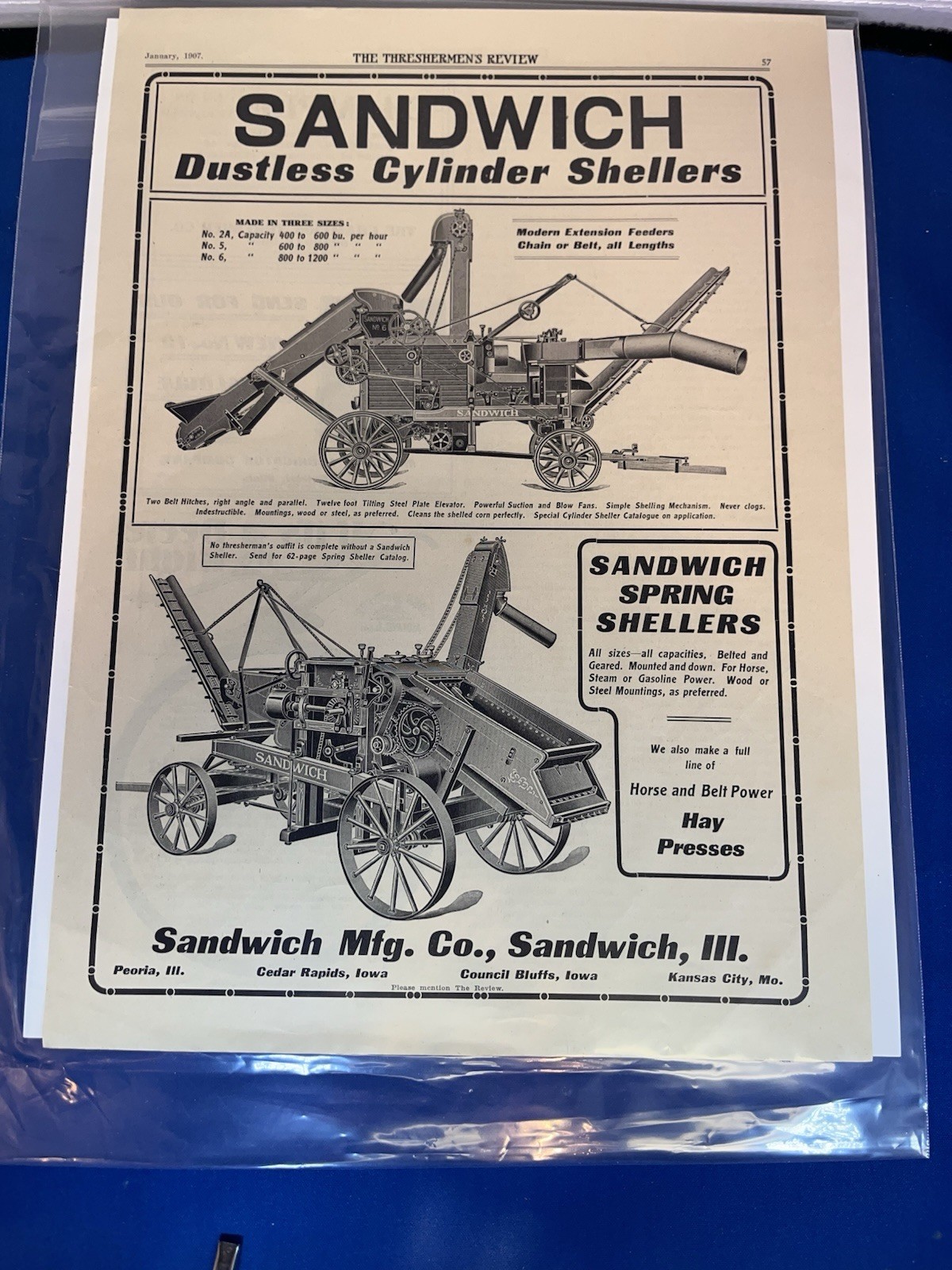 ANOTHER LOT OF 15 VINTAGE ORIGINAL FARM MACHINERY ADS-1901 TO 1930