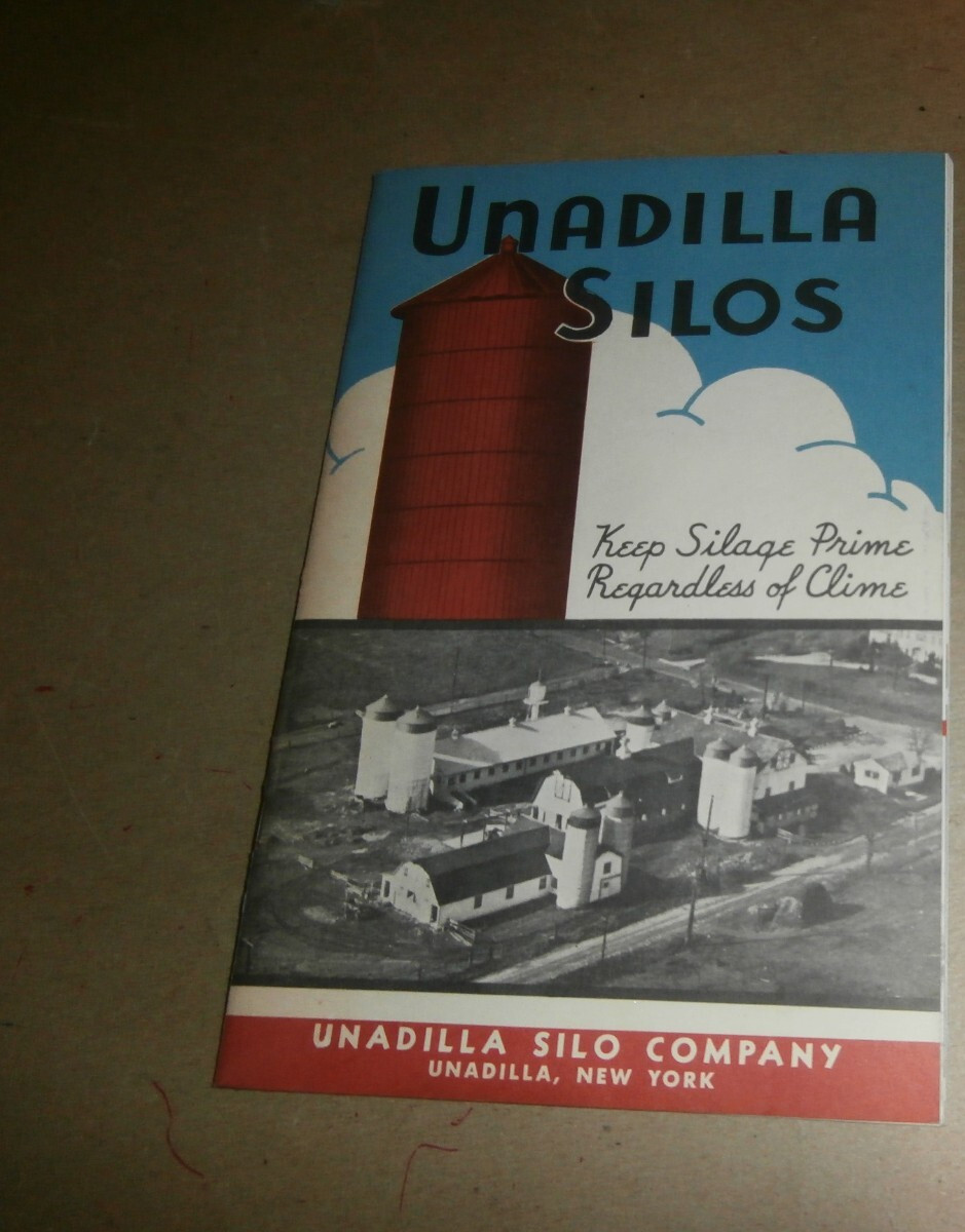 Vintage Unadilla NY Silo Co Farm Silos Sales Brochure