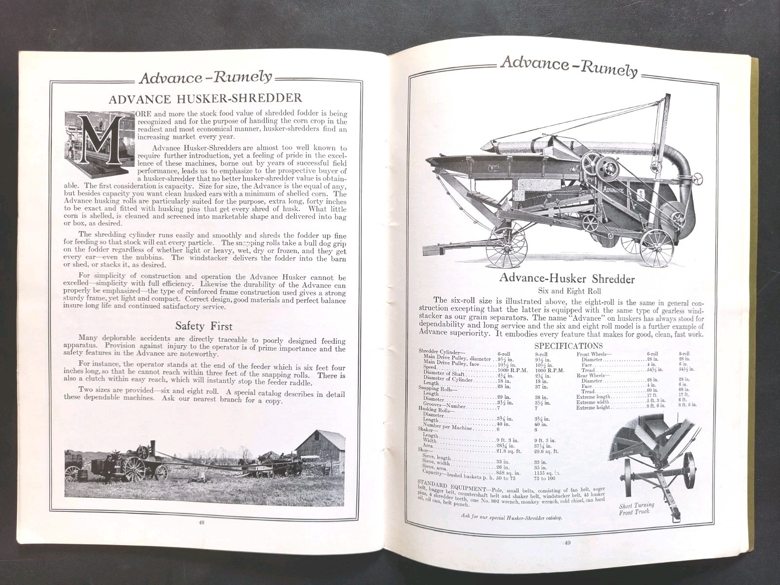 Rumley Oil Pull Tractor Dealer Brochure Manual Print Advertising RARE