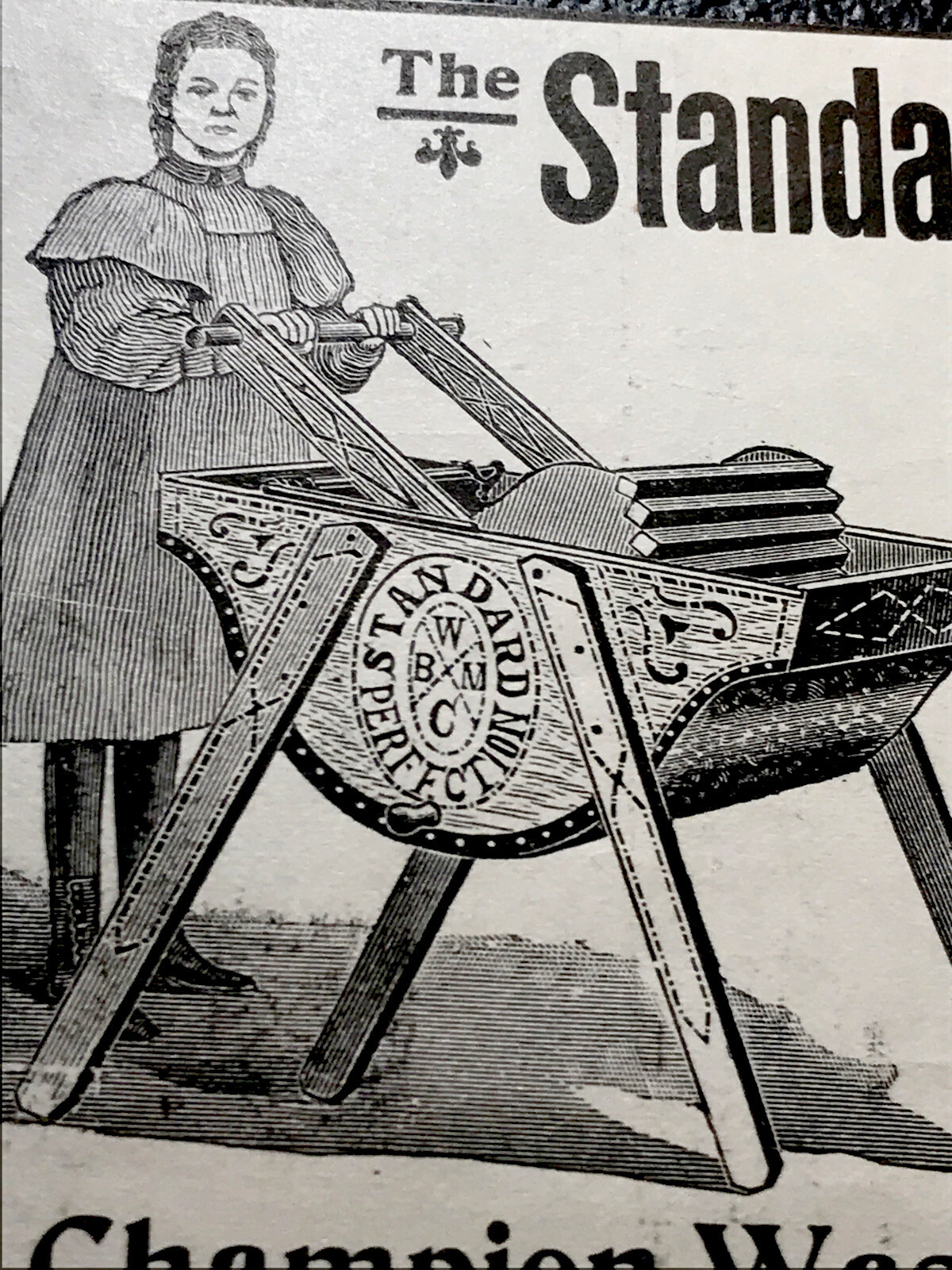 ORIGINAL 1897 Champion Washing Machine Farm Advertising – Cincinnati – Ohio