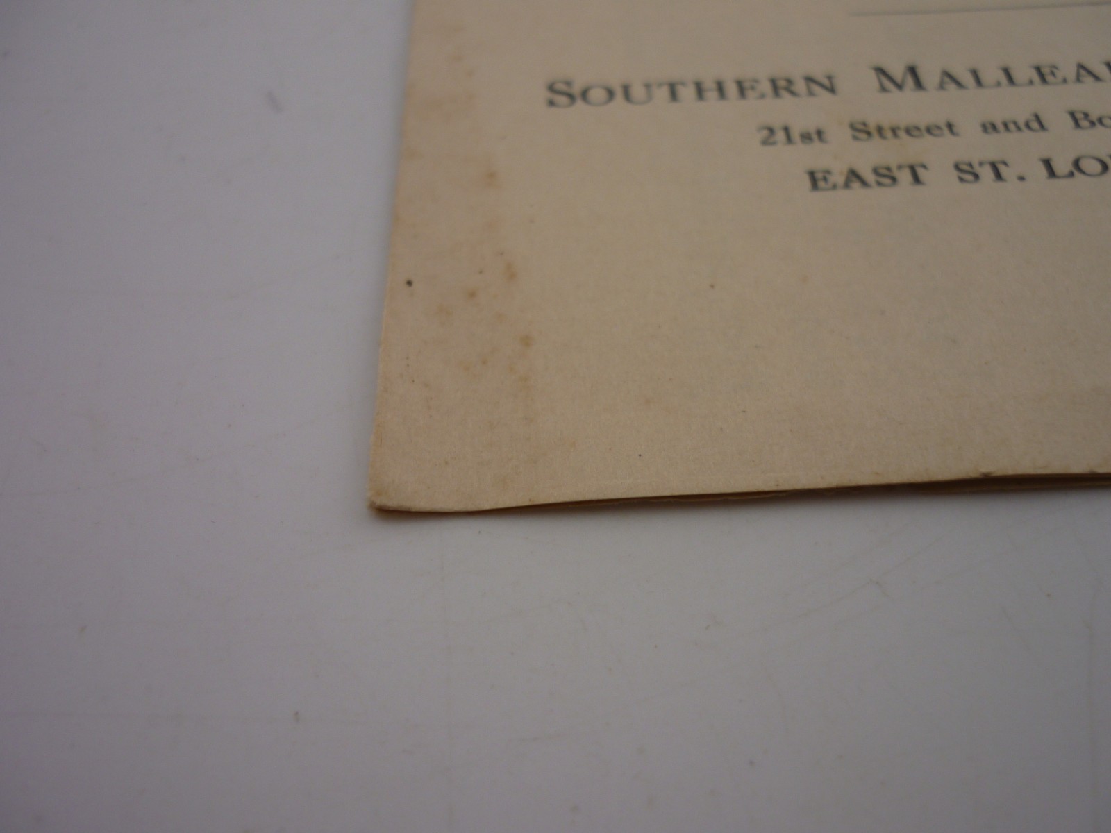 1920s Southern Malleable Iron Co Farm Hardware Trade Catalog Order Blank IL