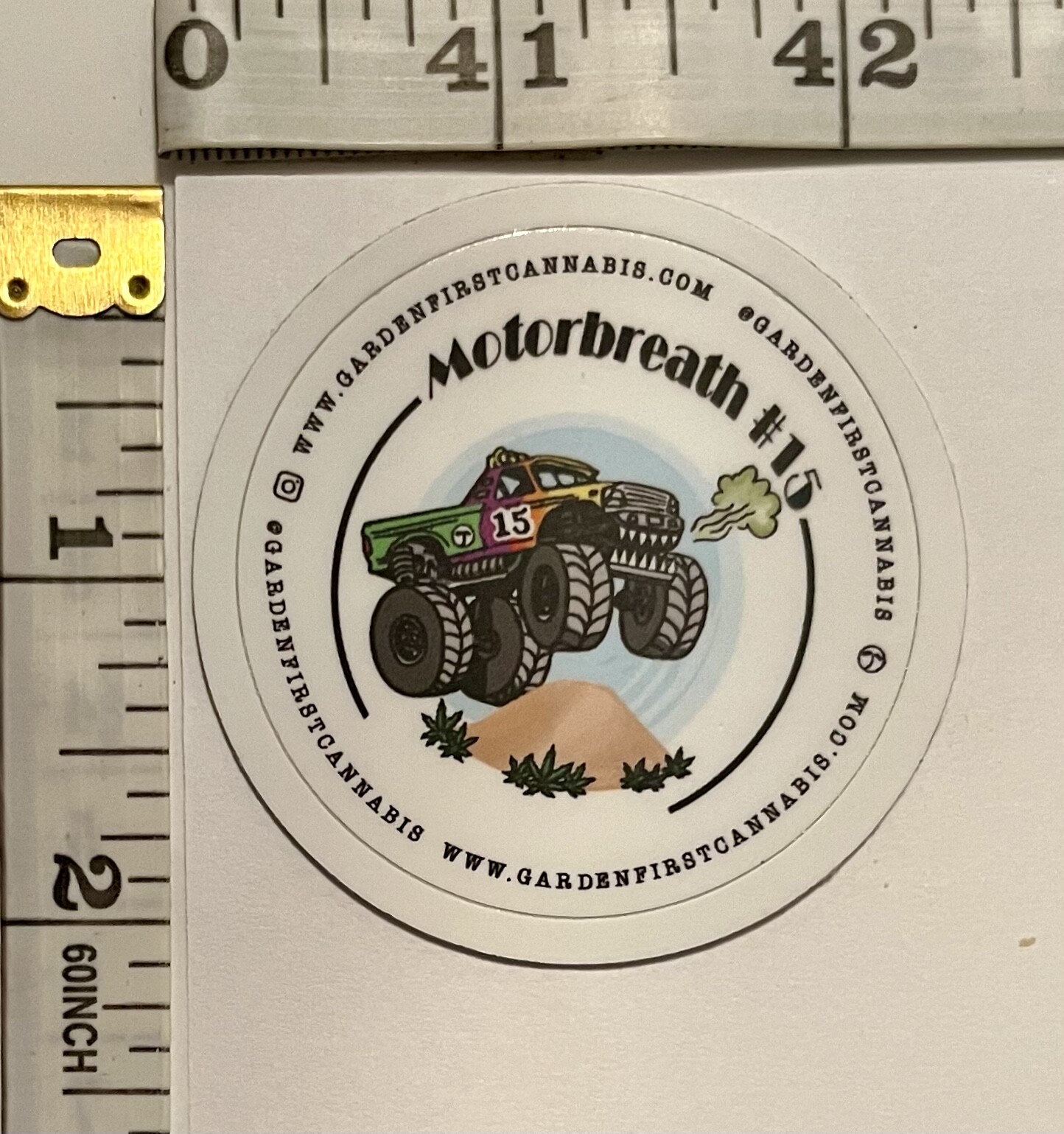 GARDEN FIRST Vinyl Sticker – Oregon, USA Cannabis Industry Advertisement