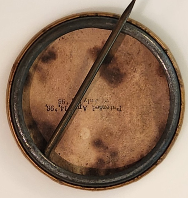 1896 Sharples Tubular Cream Seperator, Advertising Pinback Button