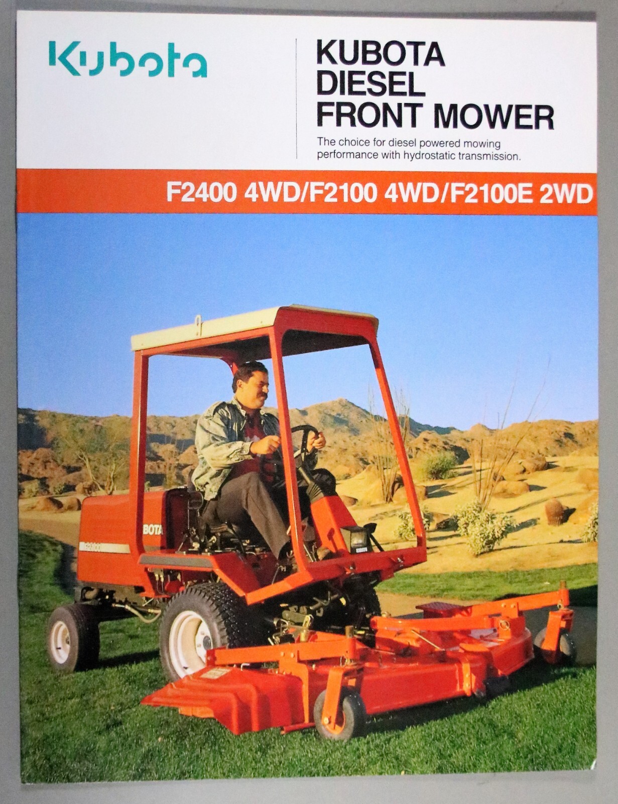 4 KUBOTA Brochures/Literature Diesel Front Mower GF1800E Mid-Mount BL Series (D)
