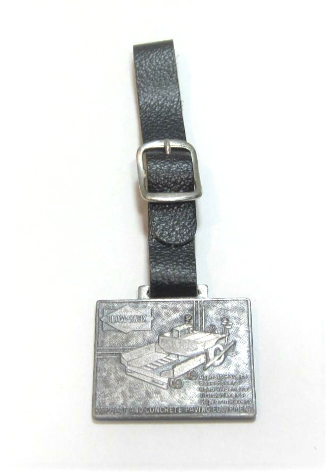 Vintage Blaw-Knox Asphalt/Concrete Paver Tractor Advertising Watch Fob
