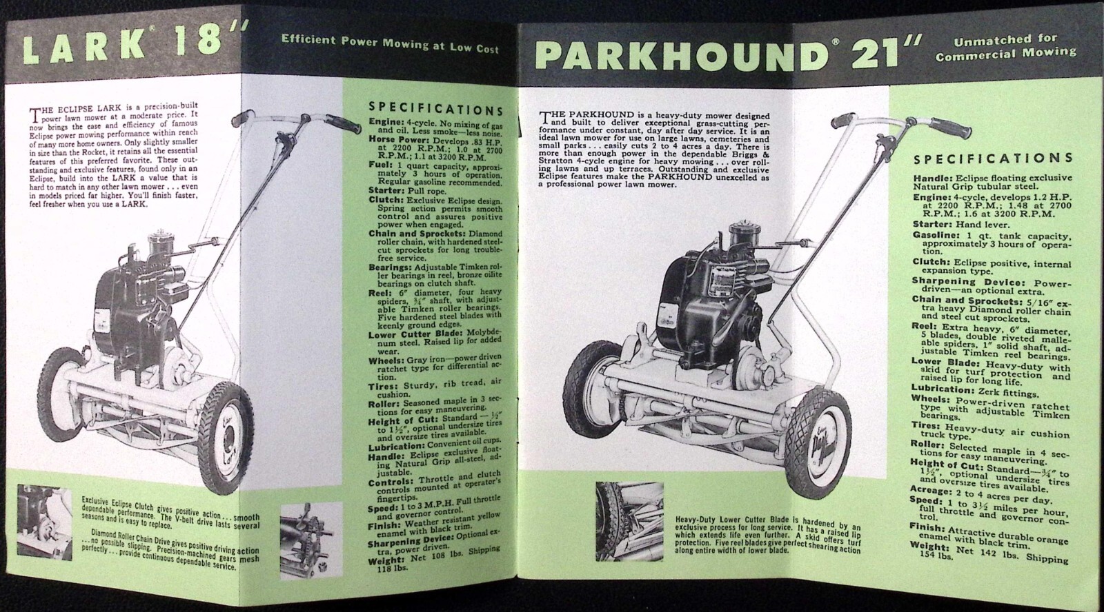 c1950s Easy is the Word for Eclipse Lawn Mower Brochure Buffalo-Eclipse Corp