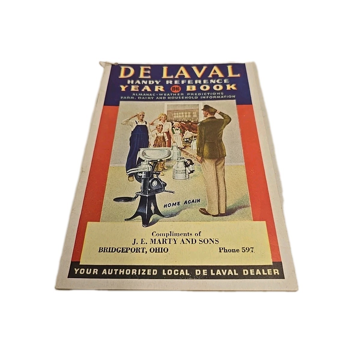 Vintage De Laval Advertising Handy Reference Yearbook 1946 Bridgeport OH