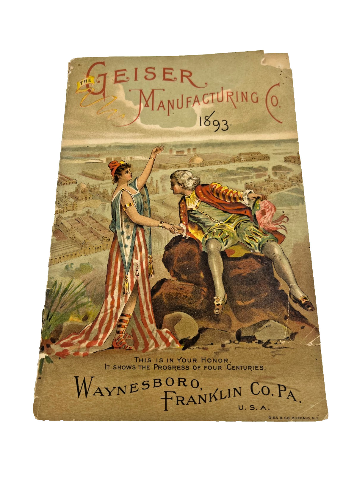 1893 Geiser Maufacturing Co Peerless Steam Engines Catalog
