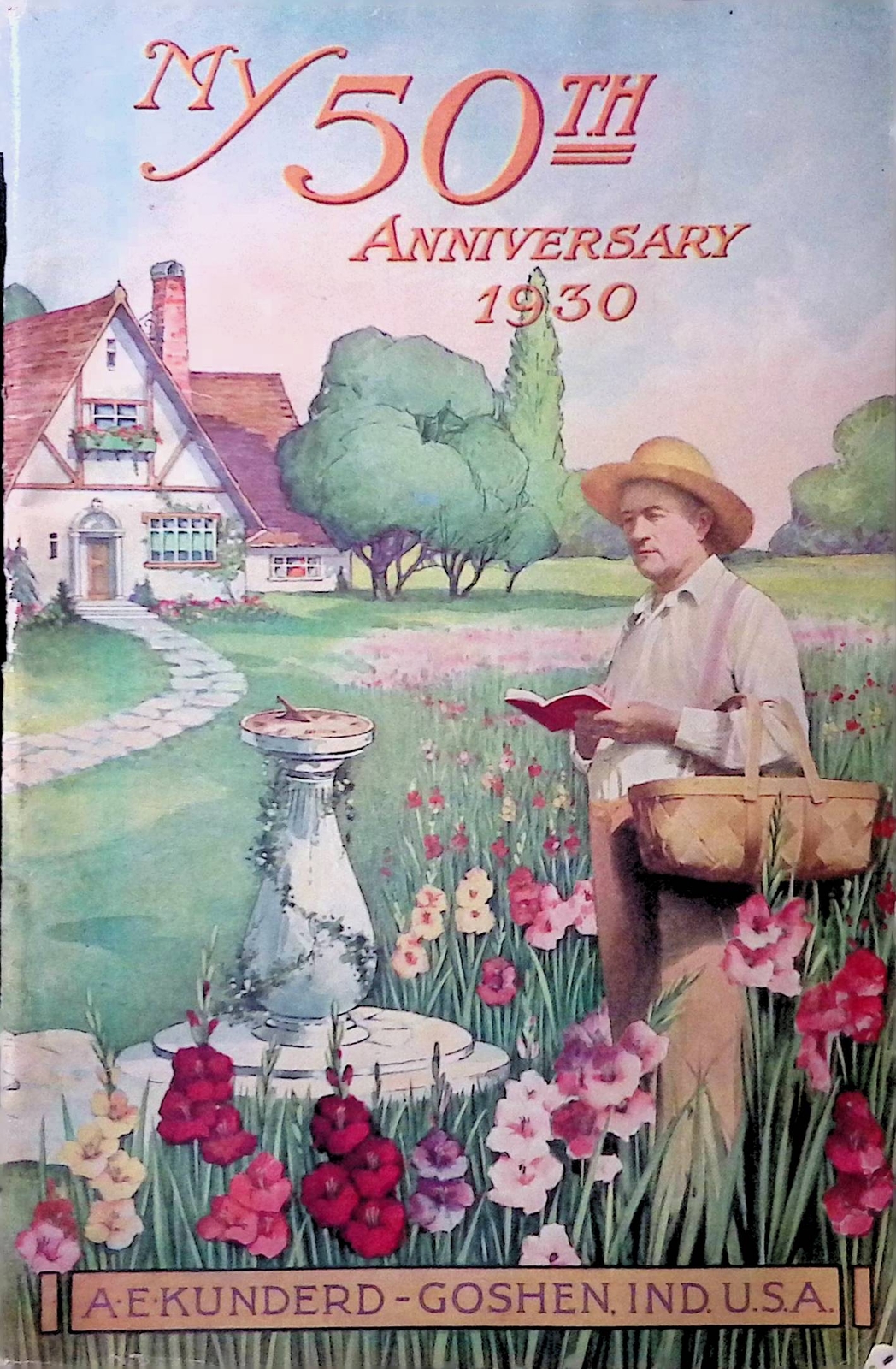 Vintage A.E. Kunderd Goshen IN 50th Anniversary Catalog 1930 Flowers Gardening