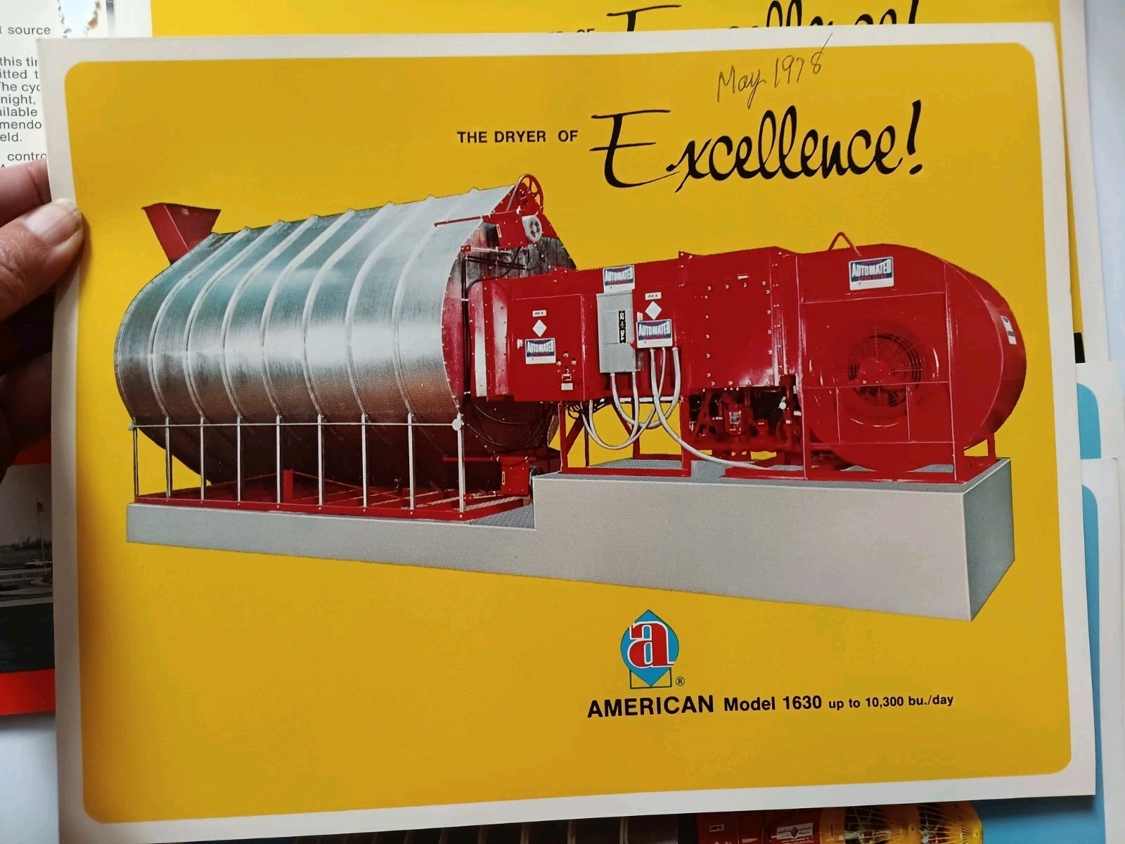 American Farm Equipment Co Sales Advertising Folder With Flyers 1978