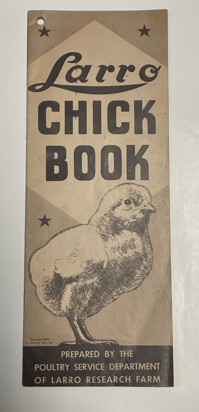 1944 Larro Chick Book Poultry Service Department Research Farm General Mills