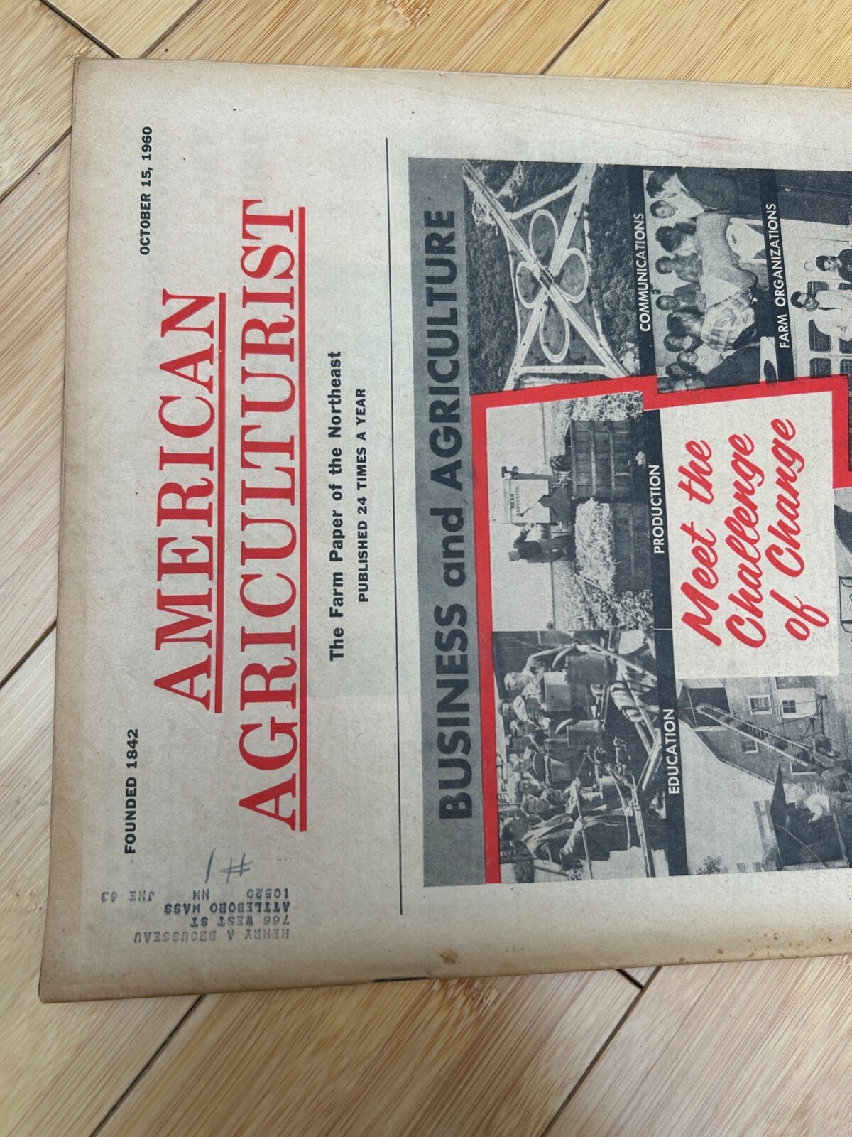 OCT 15 1960 AMERICAN AGRICULTURIST MAGAZINE THE FARM PAPER CHEVY TRUCKS