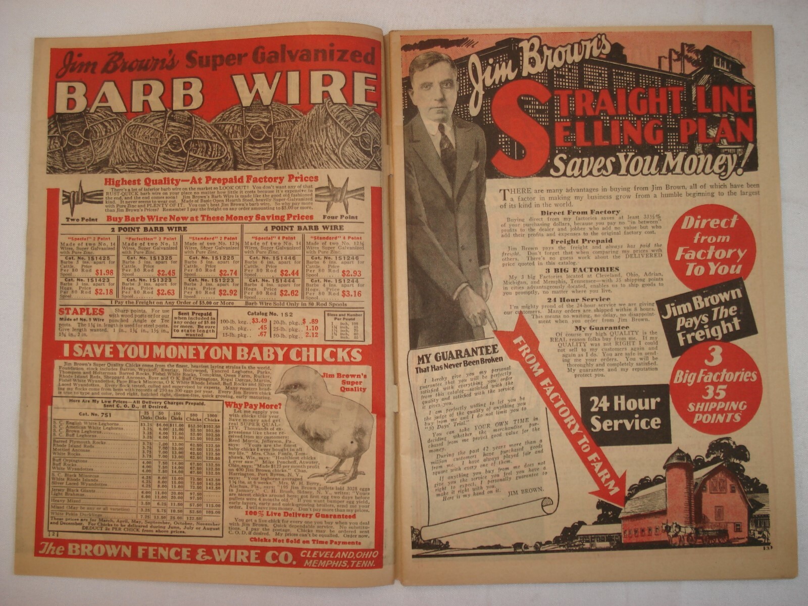 SPRING SUMMER 1931 CATALOG BROWN FENCE & WIRE BARGAINS TREASURE CHEST
